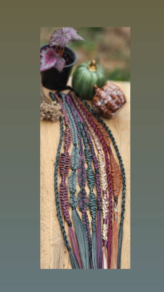 Custom Autumn Earthy Braids