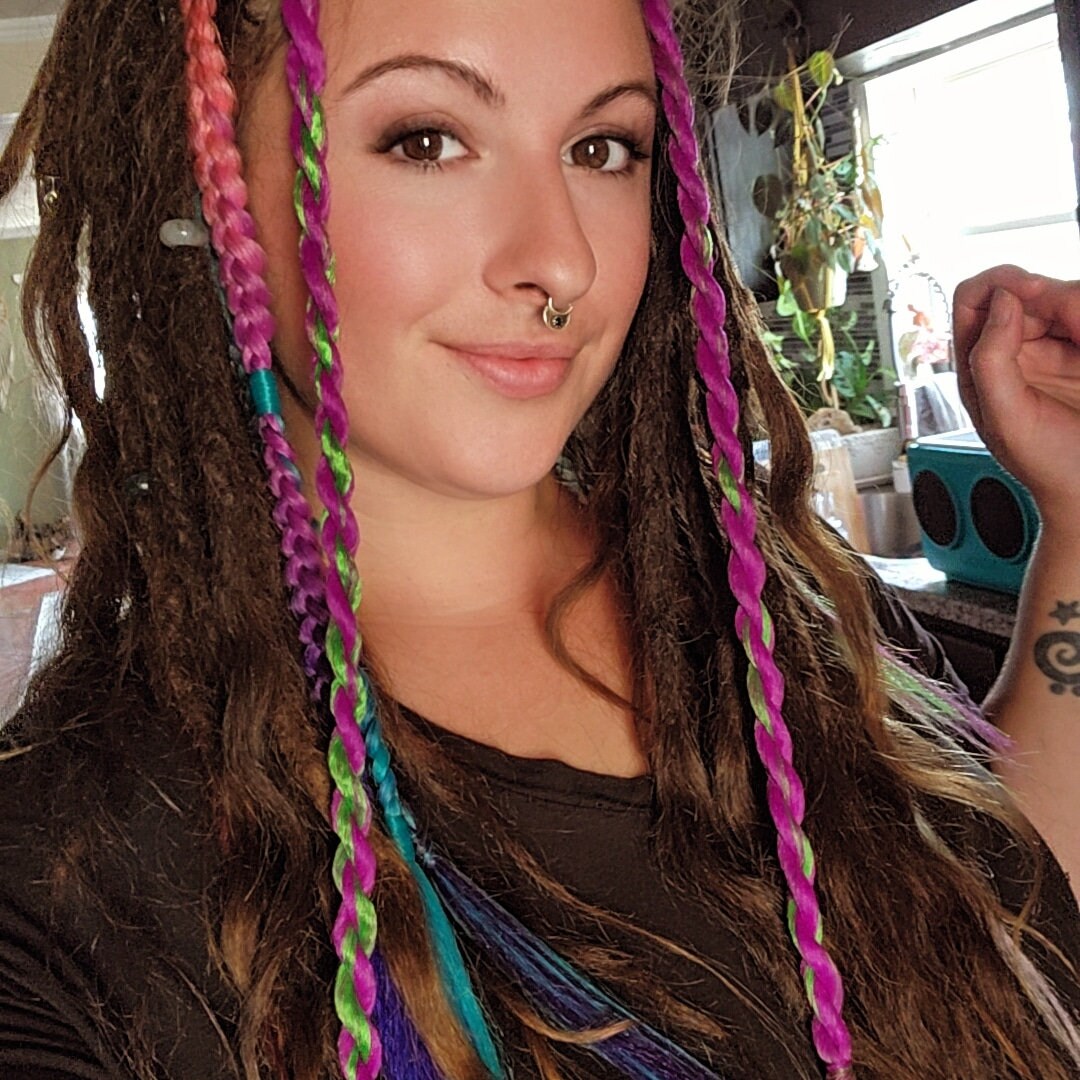 Rainbow Braid Single | Neon Mystery | Surprise | Ready to Ship