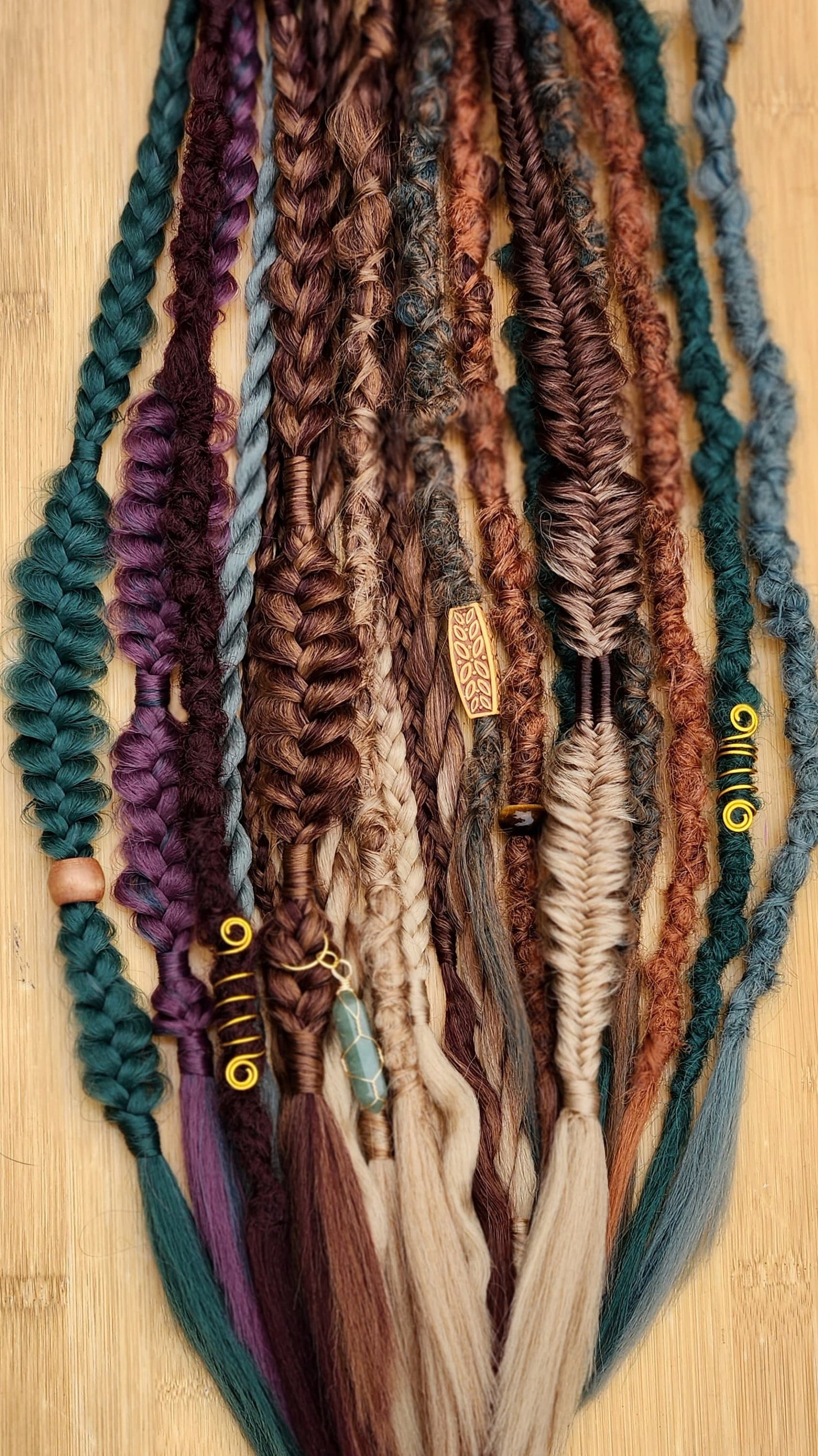Earthy Autumn Braid | Mystery SURPRISE Synthetic Witchy Braid Extensions | Rave Braids | Ready to Ship | Single
