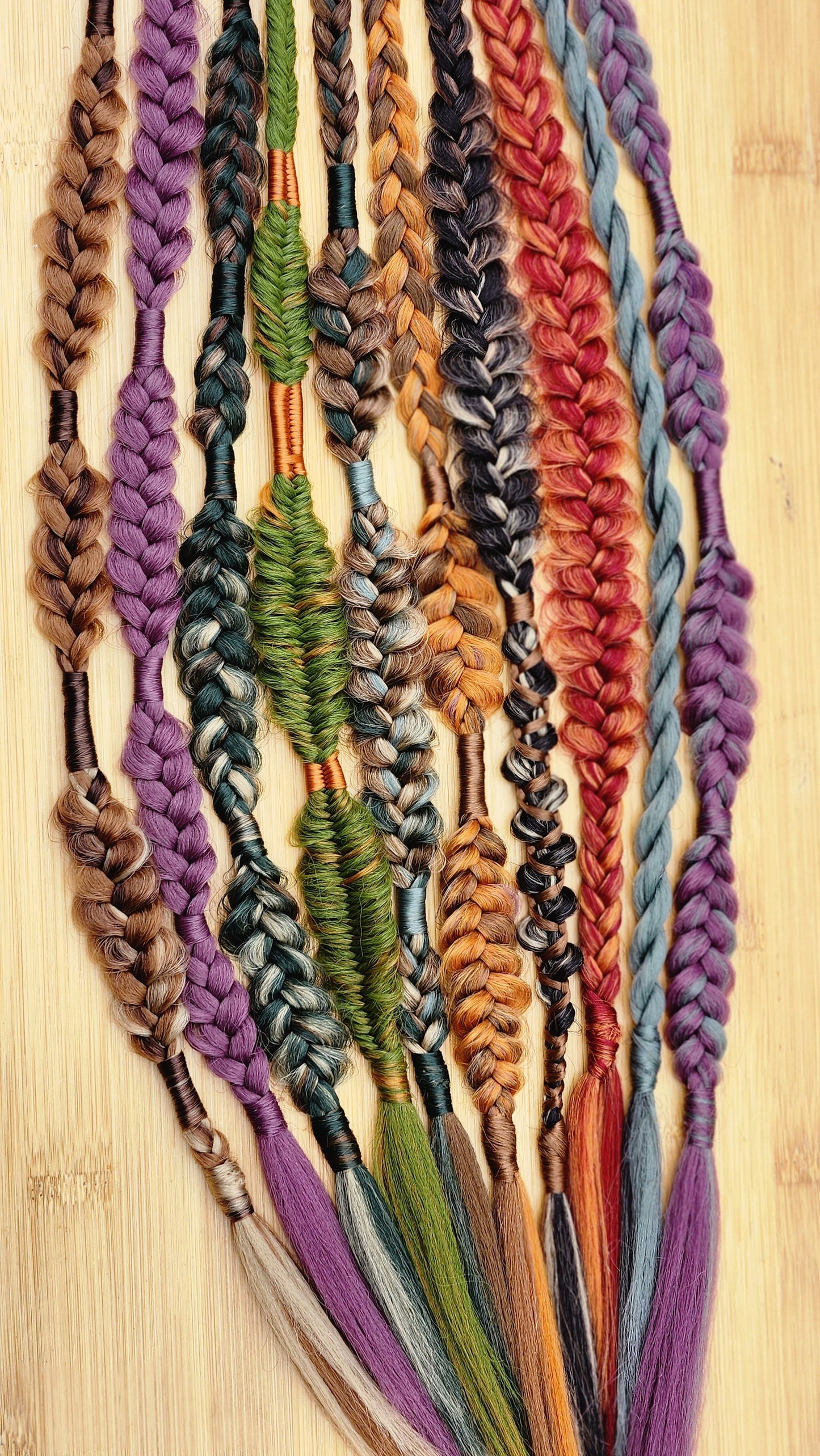 Earthy Autumn Braid | Mystery SURPRISE Synthetic Witchy Braid Extensions | Rave Braids | Ready to Ship | Single