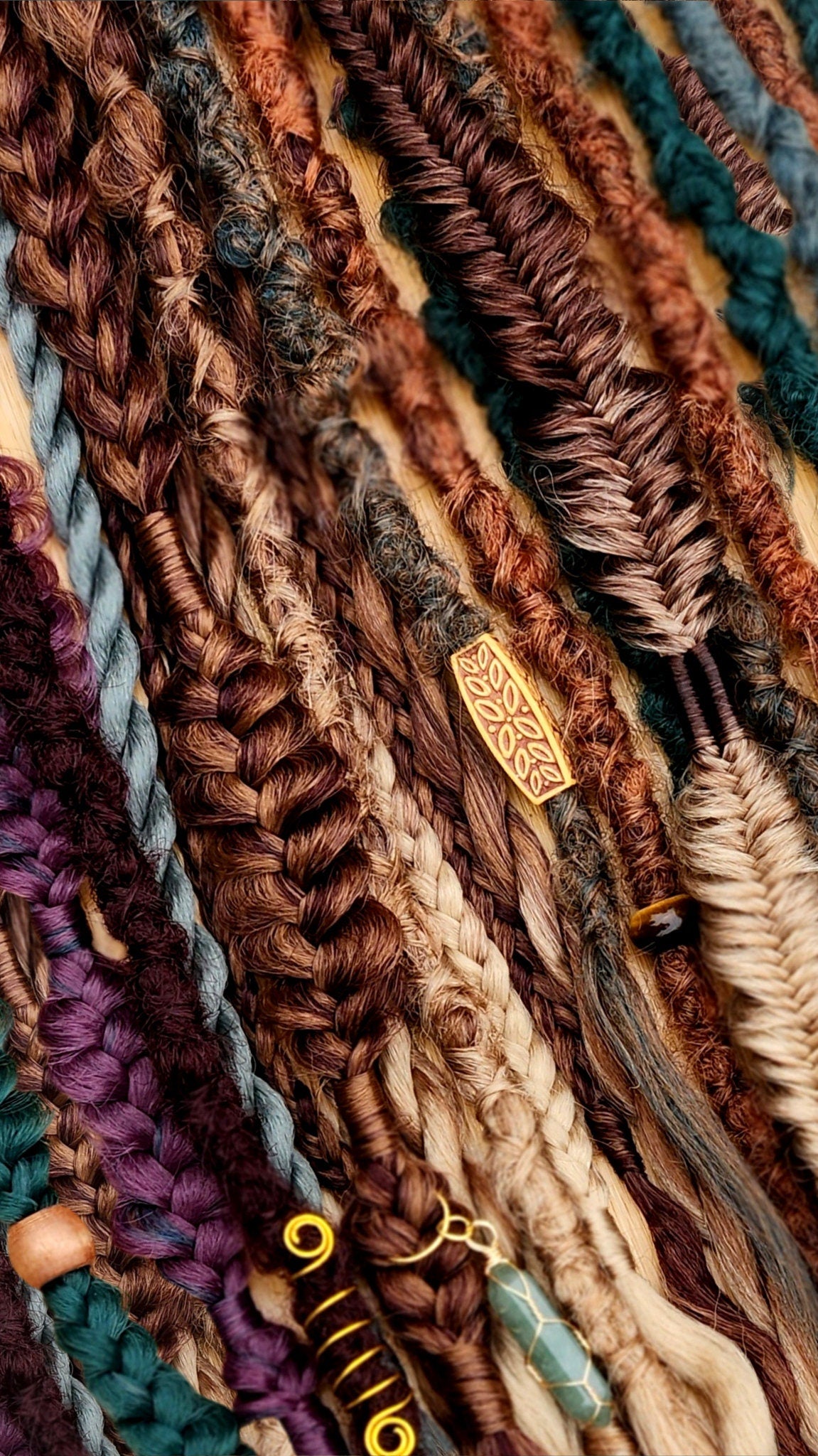 Earthy Autumn Braid | Customizable Synthetic Witchy Braid Extensions | Rave Braids | Single