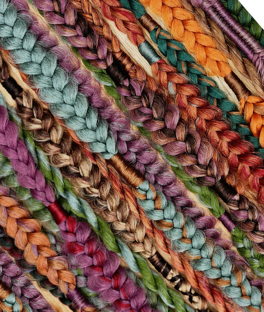 Set of Four (4) Braids | Mixed Puffy, Fishtail/Herring, Box, Twists. Pastel Unicorn. Autumn. Mauve. Black Cherry. Black. Silver. White.