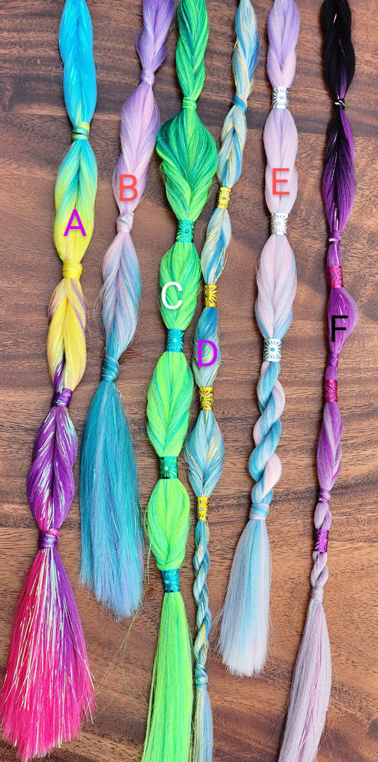 Ready to Ship Fantasy Festival Rave Braids