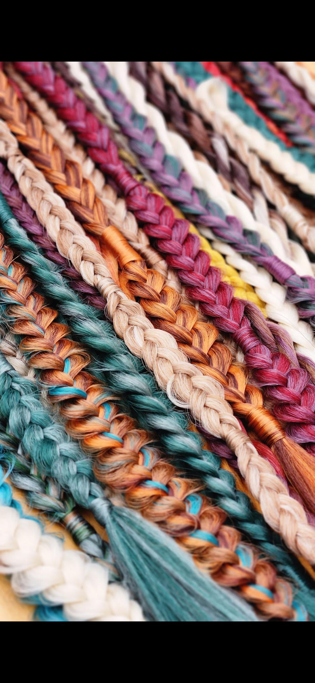 Earthy Autumn Braid | Customizable Synthetic Witchy Braid Extensions | Rave Braids | Single