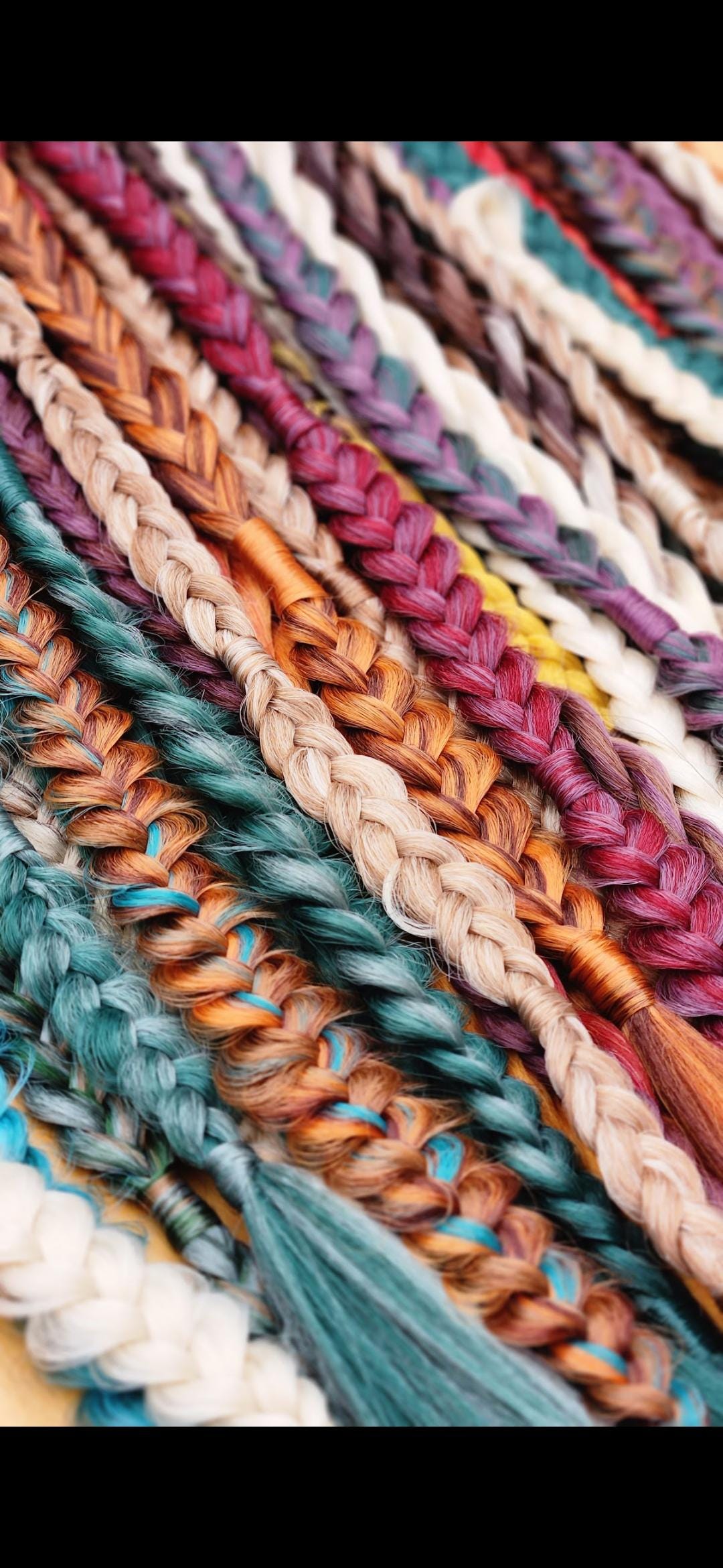 Earthy Autumn Braid | Mystery SURPRISE Synthetic Witchy Braid Extensions | Rave Braids | Ready to Ship | Single