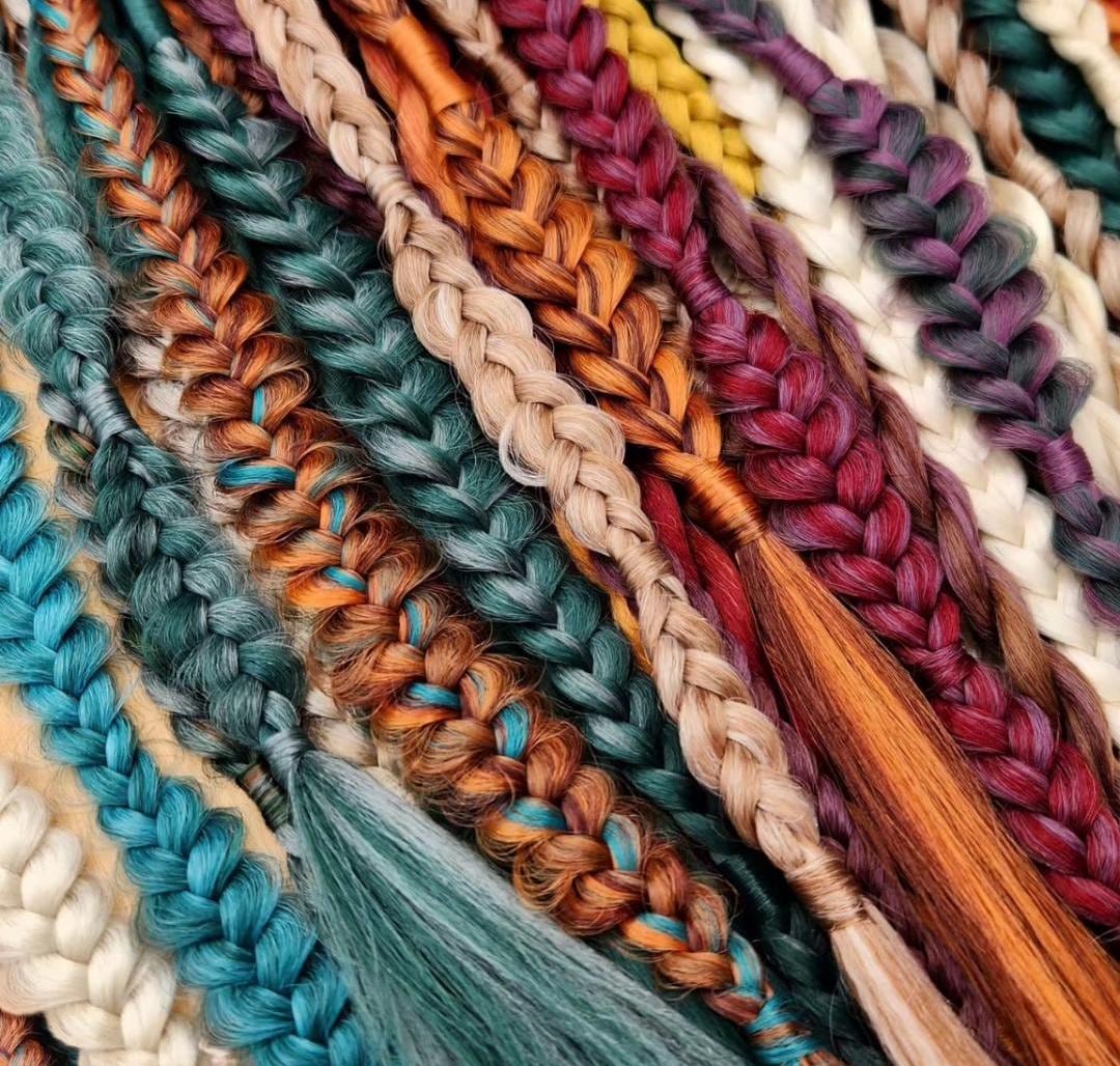 Earthy Autumn Braid | Customizable Synthetic Witchy Braid Extensions | Rave Braids | Single