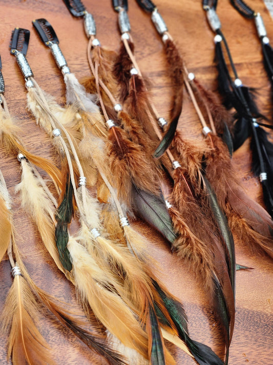 Bohemian Feather Hair Clips | Ready to Ship | Gift for Her