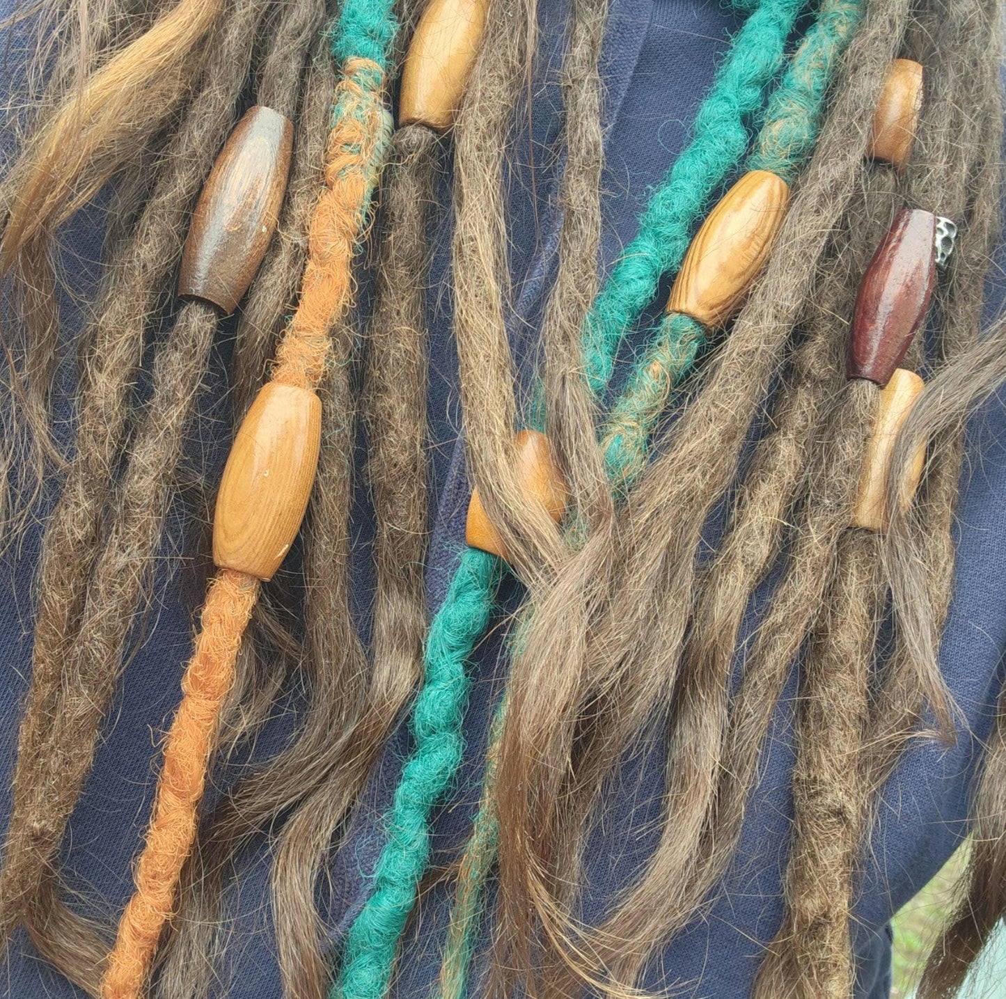 Large Dreadlock Hair Beads | Set of 2 or 4 with 10mm Hole