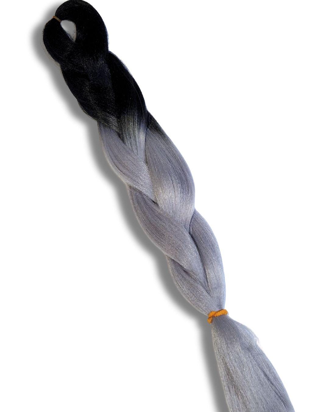 Black and Grey Synthetic Braiding Hair BUNDLE & SAVE! | High Heat Henlon | Festival Braids | Extensions | Dreadlocks