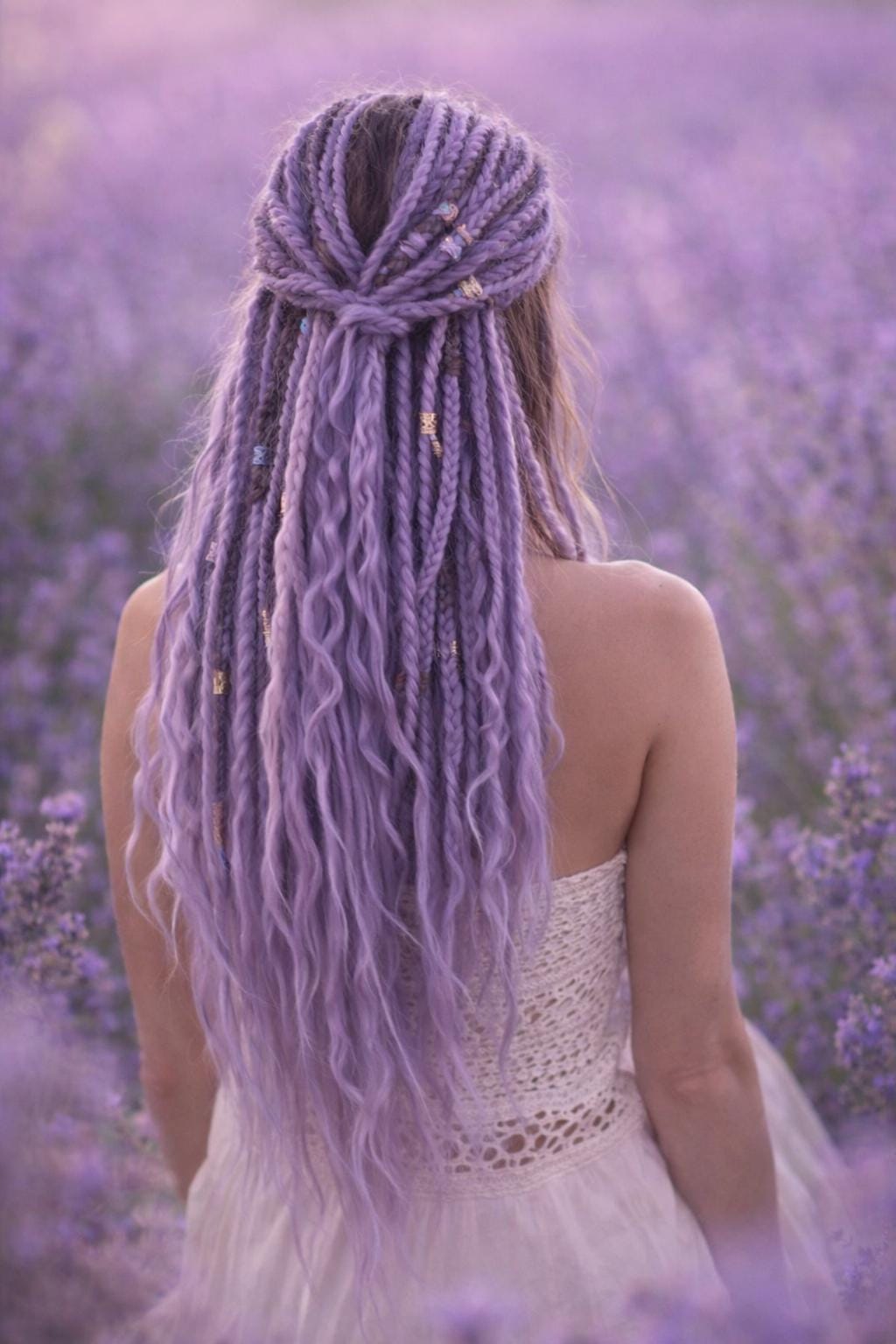 Paradise Drift Pink Blue Ombre Synthetic Braiding Hair Single Pack | High-Heat Kanekalon Fiber, Itch-Free
