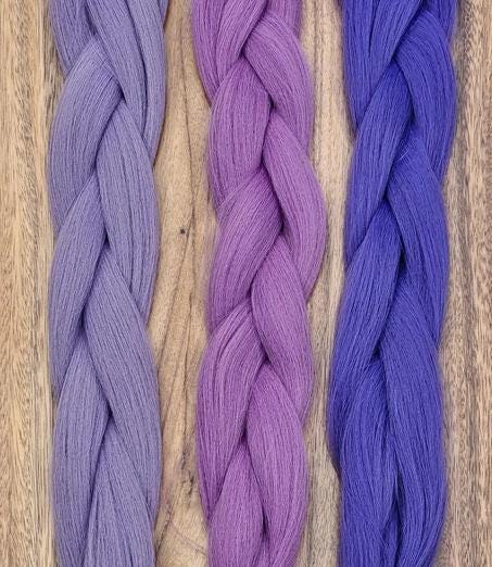 Purple Synthetic Braiding Hair Single Pack | High Heat Kanekalon Festival Braids and Dreadlocks