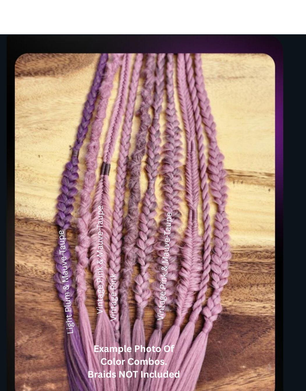 Purple Synthetic Braiding Hair Single Pack | High Heat Kanekalon Festival Braids and Dreadlocks