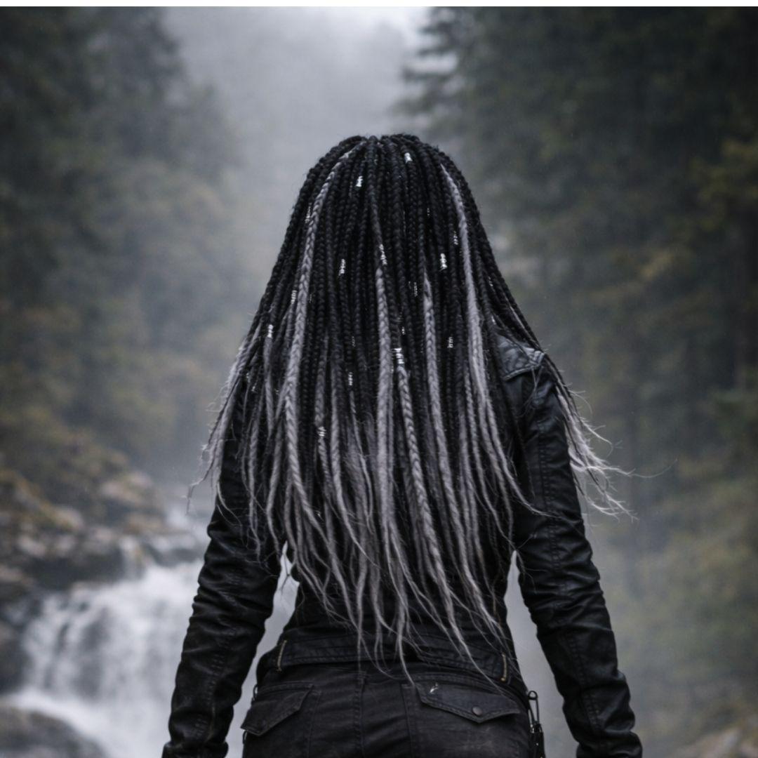 Raven Moon Ombre | Synthetic Braiding Hair Single Pack | High-Heat Henlon Fiber