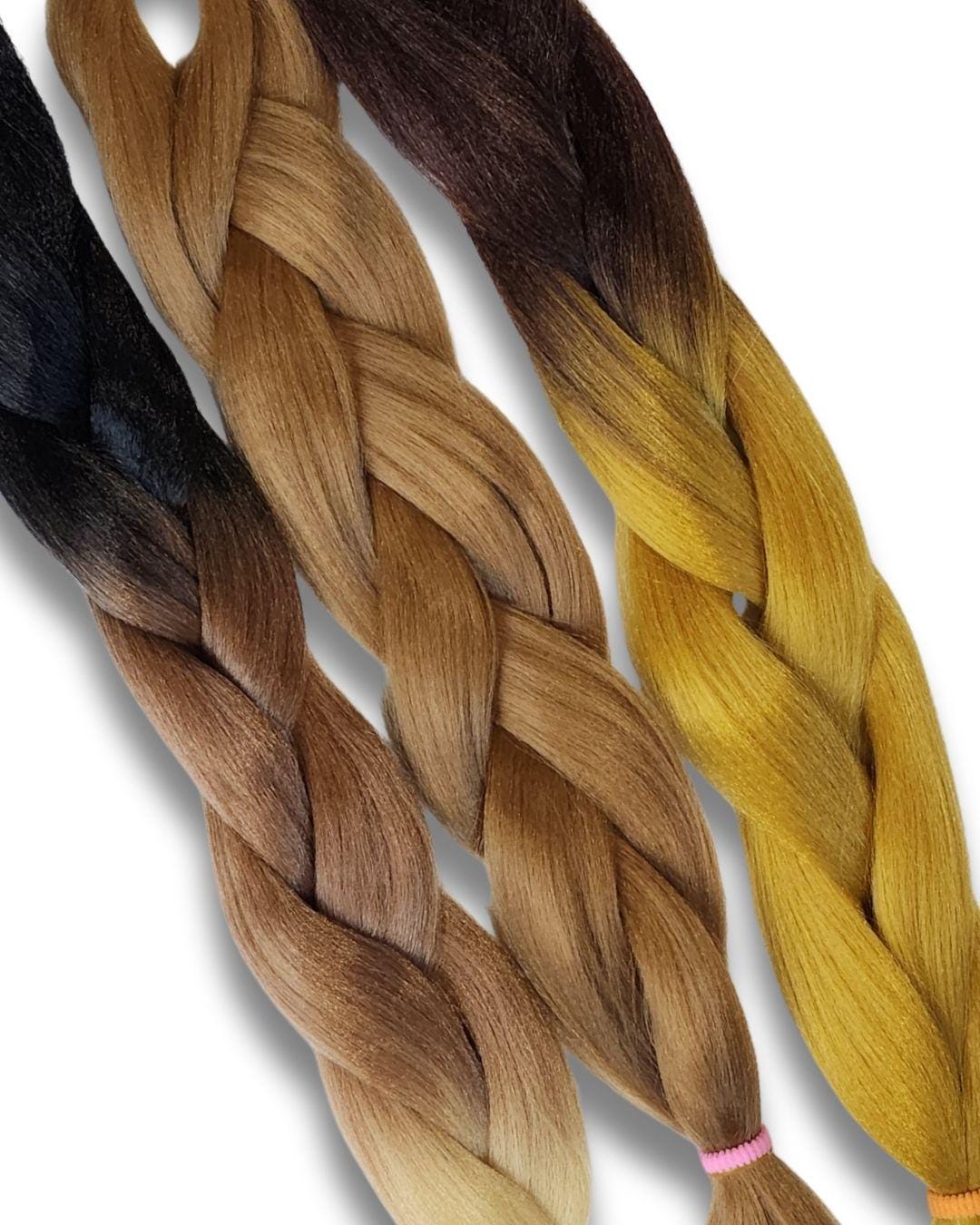 Milky Way | Natural Browns Synthetic Braiding Hair BUNDLE & SAVE! | High Heat Henlon | Festival Braids | Extensions | Dreadlocks