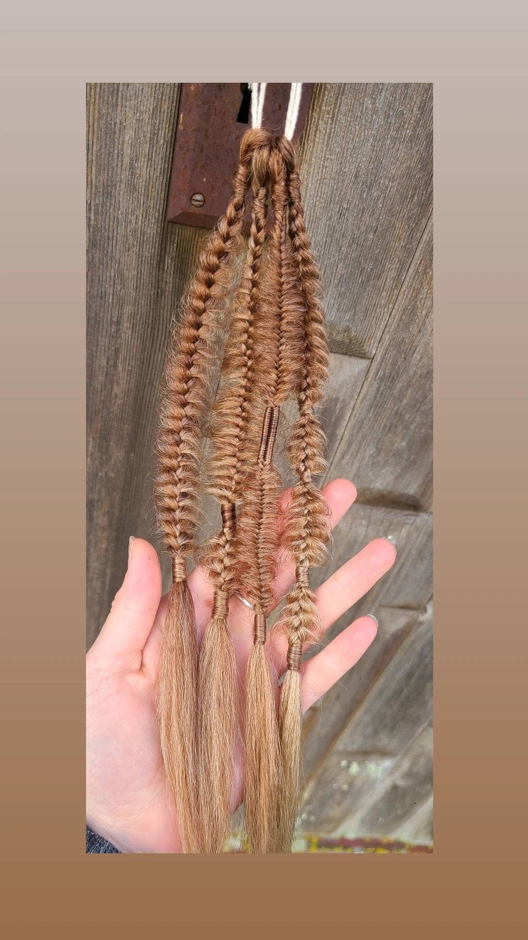 Mixed Single Ended Brown golden  Blonde Braids