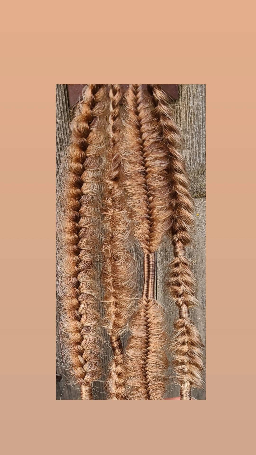 Mixed Single Ended Brown golden  Blonde Braids